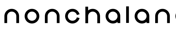 Nonchalance font preview